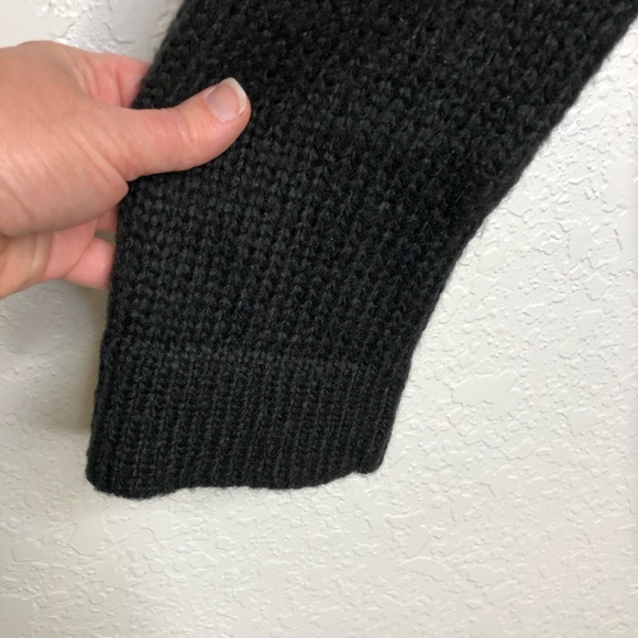 Wooden Ships black front pocket mohair wool blend tunic sweater size M/L - Picture 6 of 13